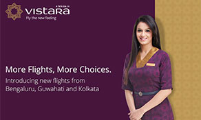 Vistara adds flights from three Indian airports