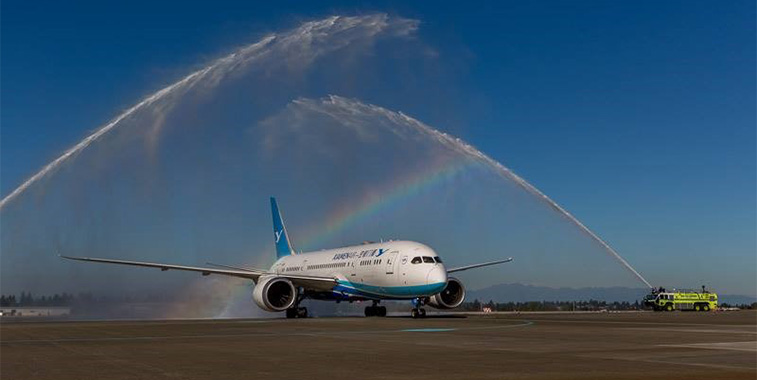 Xiamen Airlines Xiamen to Seattle-Tacoma 26 September
