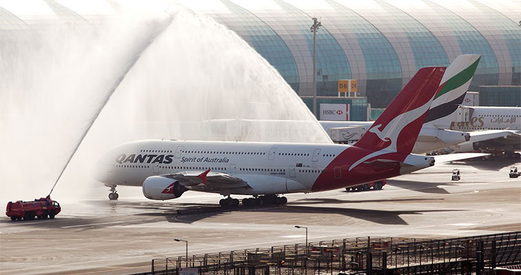 Qantas is averaging 30% passenger share in its top international markets