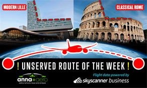 Lille-Rome is "Skyscanner Unserved Route of the Week” with 25,000 annual searches; will Vueling or HOP! jump to it?