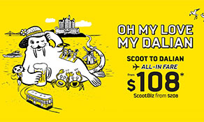 Scoot decides on Dalian as next Chinese destination