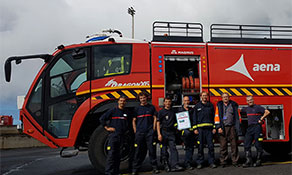 Tenerife North celebrates its Fire Truck Water Arch Part I Public Vote victory; Find out here which airport wins Part II