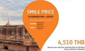 THAI Smile jets off to Jaipur in India