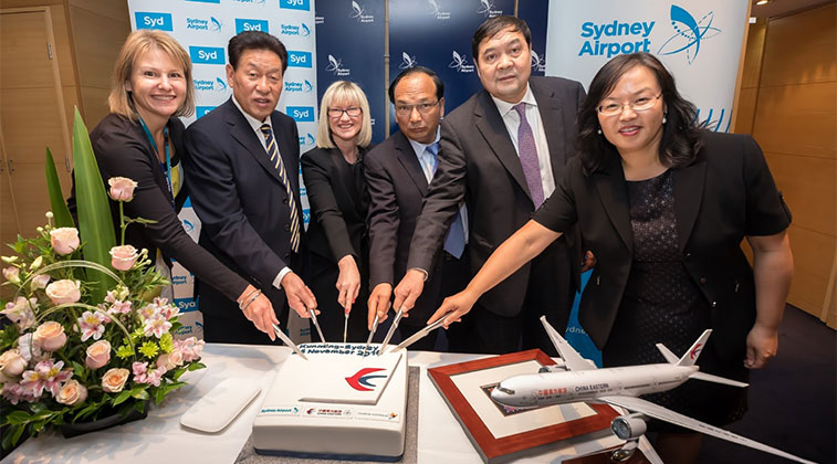 China Eastern Airlines celebrates another new Sydney service