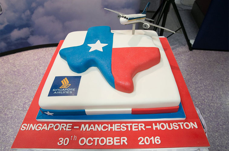 Cake 10 – Singapore Airlines Manchester to Houston Intercontinental