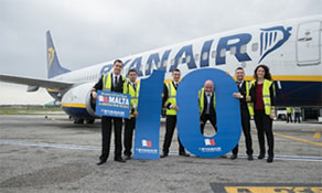 Malta Airport on target for five million passengers in 2016; Ryanair now bigger than Air Malta and starting six new routes this winter