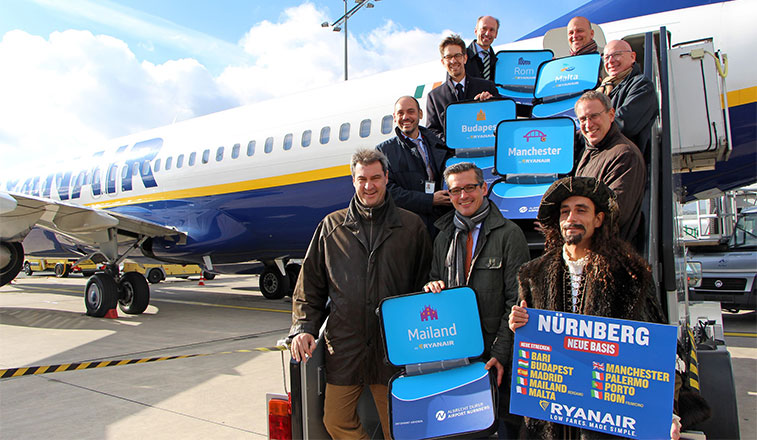 anna.aero joins Nuremberg Airport to celebrate Ryanair’s base opening