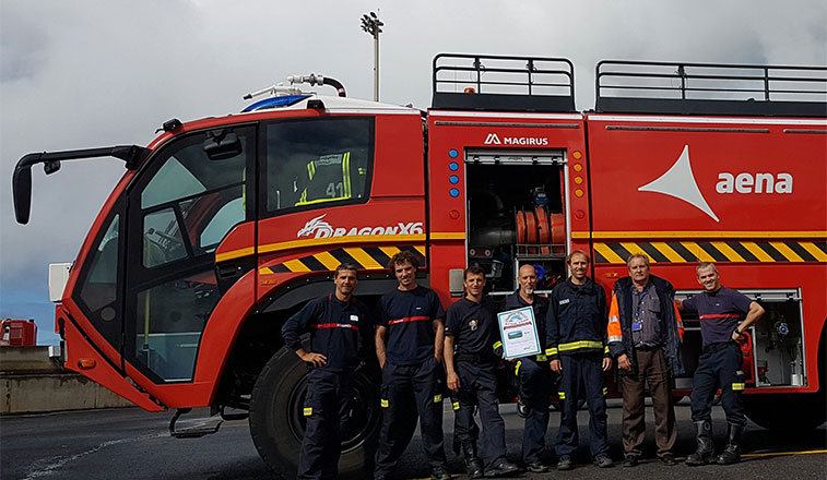 Tenerife North celebrates its Fire Truck Water Arche Part I victory