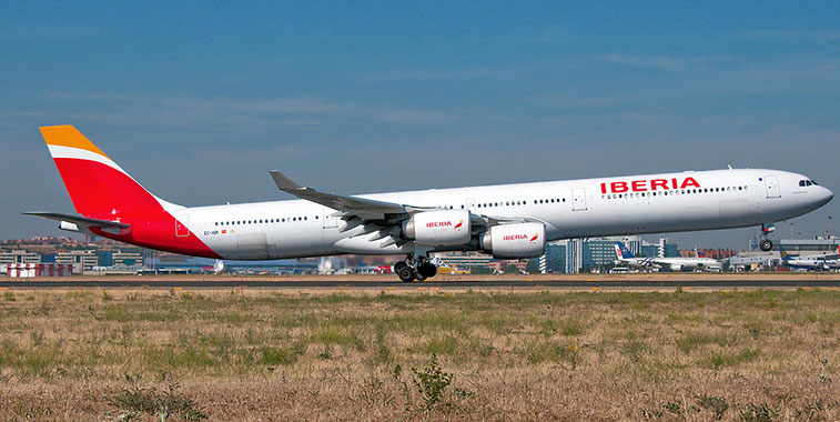 Airbus’s A340 was only operating from 149 airports worldwide this summer. However, the airport with the most weekly departures for the type was Madrid, where Iberia still operates 17 of the four-engined aircraft.