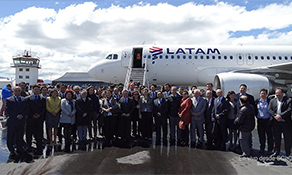 LATAM Airlines lands in Puerto Natales