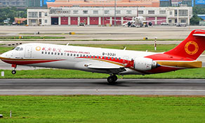 Chengdu Airlines now has two ARJ21s; only airline in the world operating the type; flies 65 routes across China involving 45 airports
