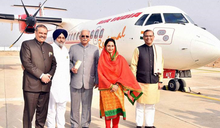 Air India initiates first commercial service to Bathinda