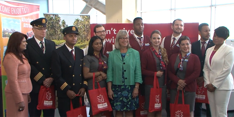 Air Canada Rouge Toronto Pearson Port of Spain