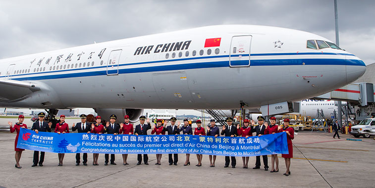 Air China launches Beijing to Montreal service