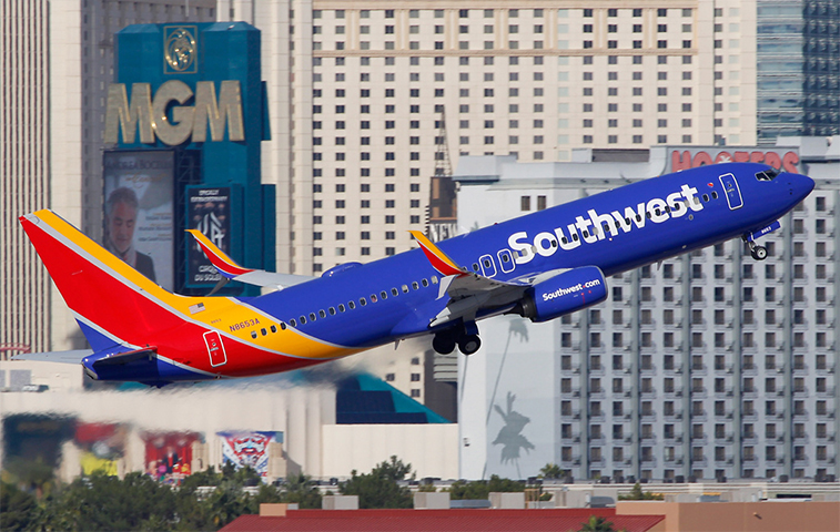 Southwest Airlines Las Vegas. 