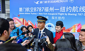 Xiamen Airlines starts its longest ever route