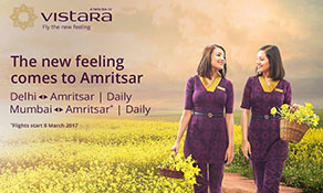 Vistara launches second route to Amritsar