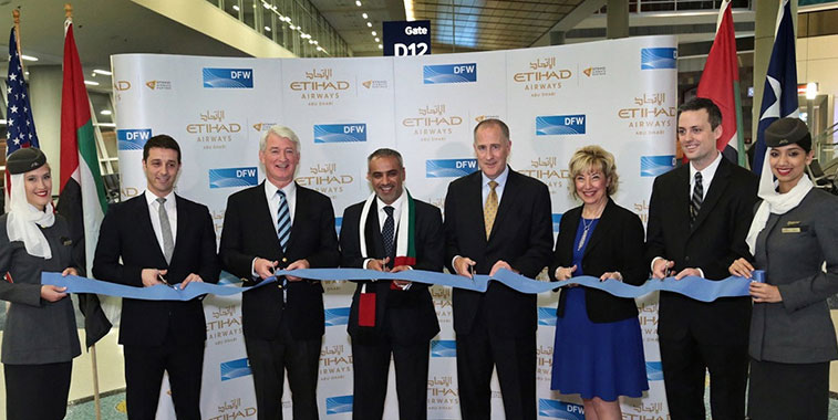 MEB3 carrier Etihad Airways launched Dallas/Fort Worth service in December 2014