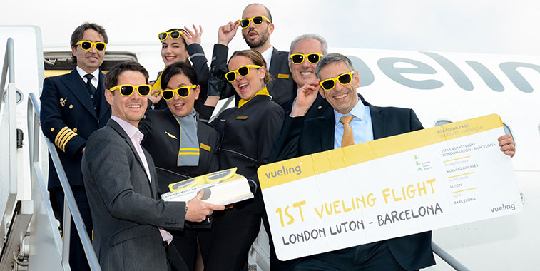 Vueling launches Barcelona to London Luton