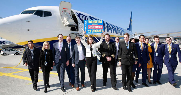 Ryanair begins its foray in Frankfurt