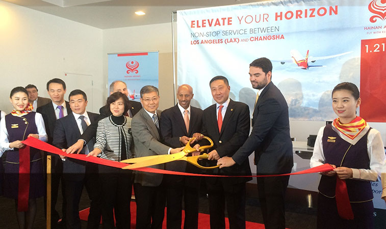 Hainan Airlines launches Changsha to LAX route