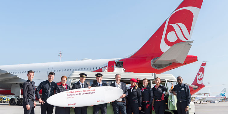 airberlin launches Berlin Tegel to San Francisco route