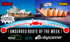 Sydney-Osaka is "Skyscanner Unserved Route of the Week" ‒ over 275,000 searches; Jetstar's next Kansai connection?