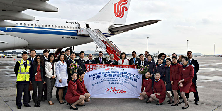 Air China launches Shanghai to Barcelona route