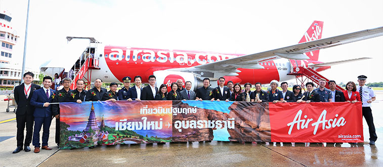 Thai AirAsia launches Chiang Mai to Ubon Ratchathani route