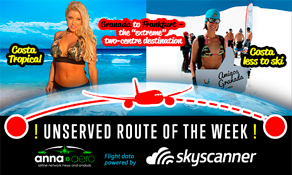 Granada-Frankfurt is "Skyscanner Unserved Route of the Week" ‒ nearly 30,000 searches; Lufthansa's next hub link??