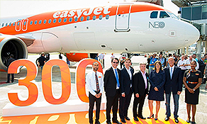 Boeing has a 46-unit advantage over Airbus in regards to deliveries for the first half of the year;  easyJet welcomes its first of 130 A320neos