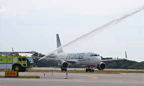 Frontier Airlines premiers in Providence