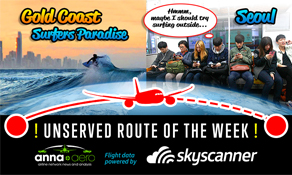 Gold Coast-Seoul is "Skyscanner Unserved Route of the Week" with 100,000 searches; Will Asiana Airlines assess the opportunity??