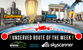 Eindhoven-Berlin is "Skyscanner Unserved Route of the Week"+75,000 searches; Ryanair's 38th destination from its 29th biggest operation??