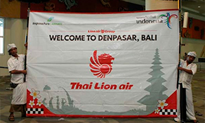 Thai Lion Air departs for Denpasar