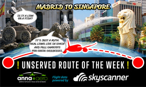 Madrid-Singapore is "Skyscanner Unserved Route of the Week" with over 400,000 searches; Iberia to introduce its third Asian destination??