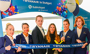 Ryanair debuts Dublin to Stuttgart service