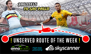 Brussels-Sao Paulo is "Skyscanner Unserved Route of the Week" with over 220,000 searches; a tempter for TAM Airlines??