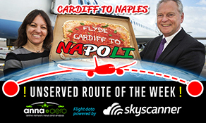 Cardiff-Naples is "Skyscanner Unserved Route of the Week" with 20,000 searches; Flybe's next Italian job??