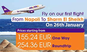 Air Cairo sets off for Naples from Sharm El Sheikh