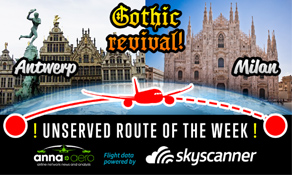 Antwerp-Milan is "Skyscanner Unserved Route of the Week" with 45,000 searches; VLM Airlines' next venture?