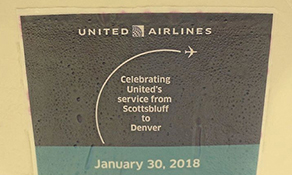 United Airlines debuts Nebraska route double from Denver