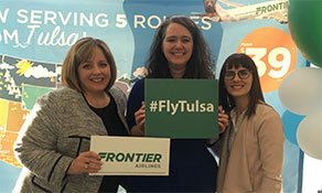 Frontier Airlines arrives in Tulsa