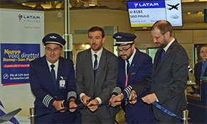 LATAM Airlines links to Rome Fiumicino