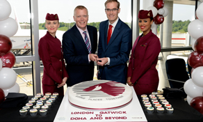 Qatar Airways is welcomed back to London Gatwick
