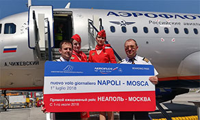 Aeroflot introduces new services to Naples and Verona