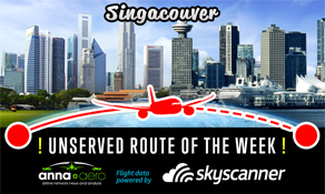 Singapore-Vancouver is "Skyscanner Unserved Route of the Week" with 130,000 searches; Singapore Airlines' only Canadian connection??