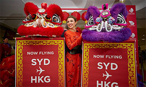 Virgin Australia Airlines hot foots it to Hong Kong from Sydney
