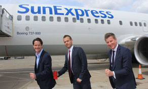 Hot trio! SunExpress warms up at Luton for Budapest’s Runway Run