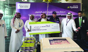 flyadeal greets its one millionth passenger since launching last year